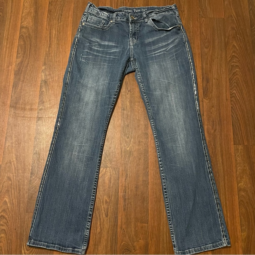 Cowgirl Tuff Touch of Class Bling Bootcut Jeans 31x33